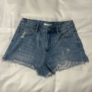 Pacsun high rise festival denim shorts